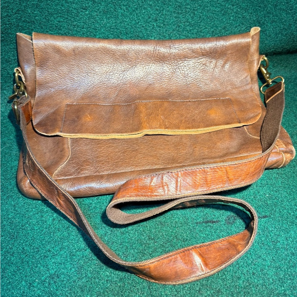 Brown Leather Men's Bag